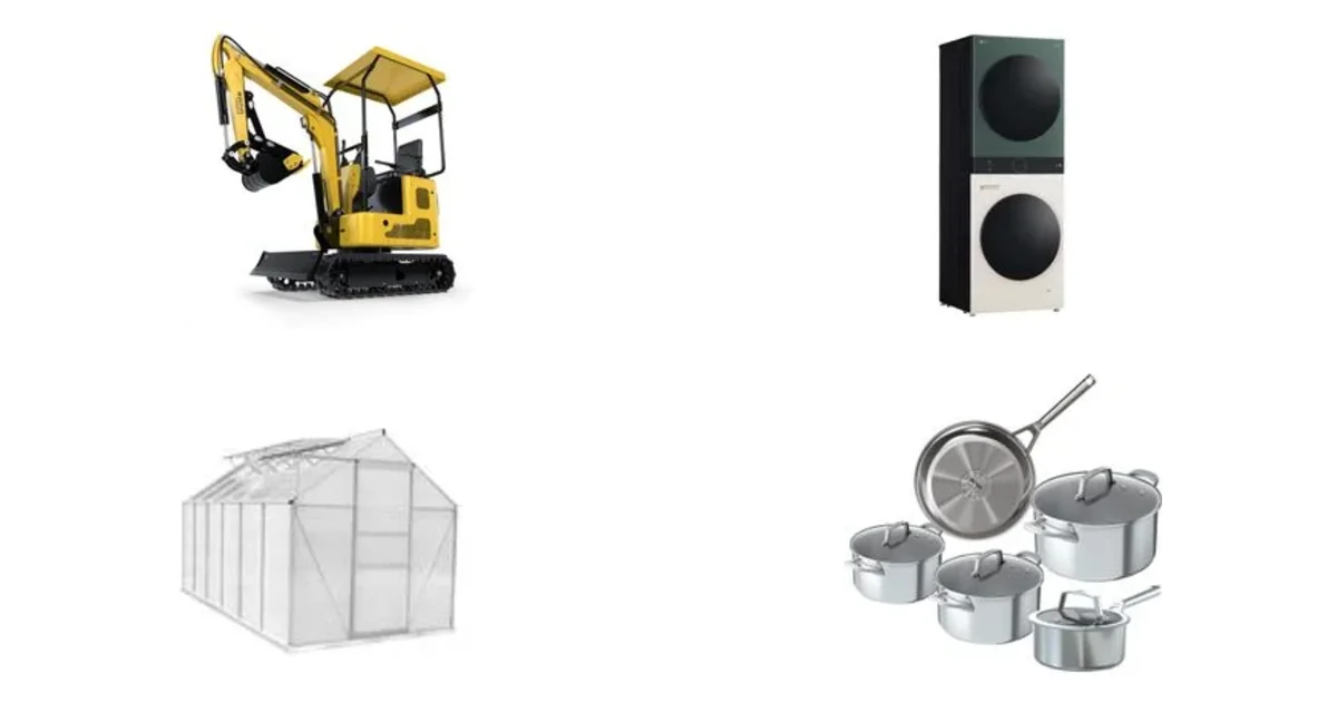 Norma24.de Deals am 27.07.2026: Benzin Mini Bagger GMB 860B & Waschturm WT1210EGF Rabatt