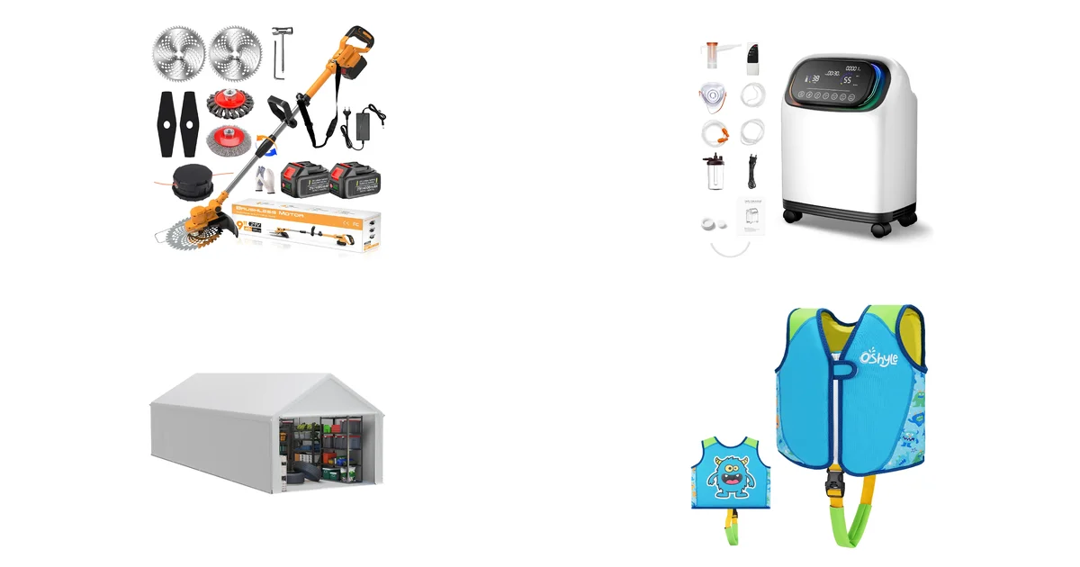 Rasentrimmer mit Akku und Unkrautbürste 21V – HUATUO Sauerstoffkonzentrator Blitzdeal