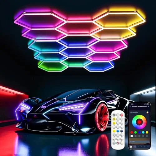 TODEHI RGB LED Hexagon Beleuchtung