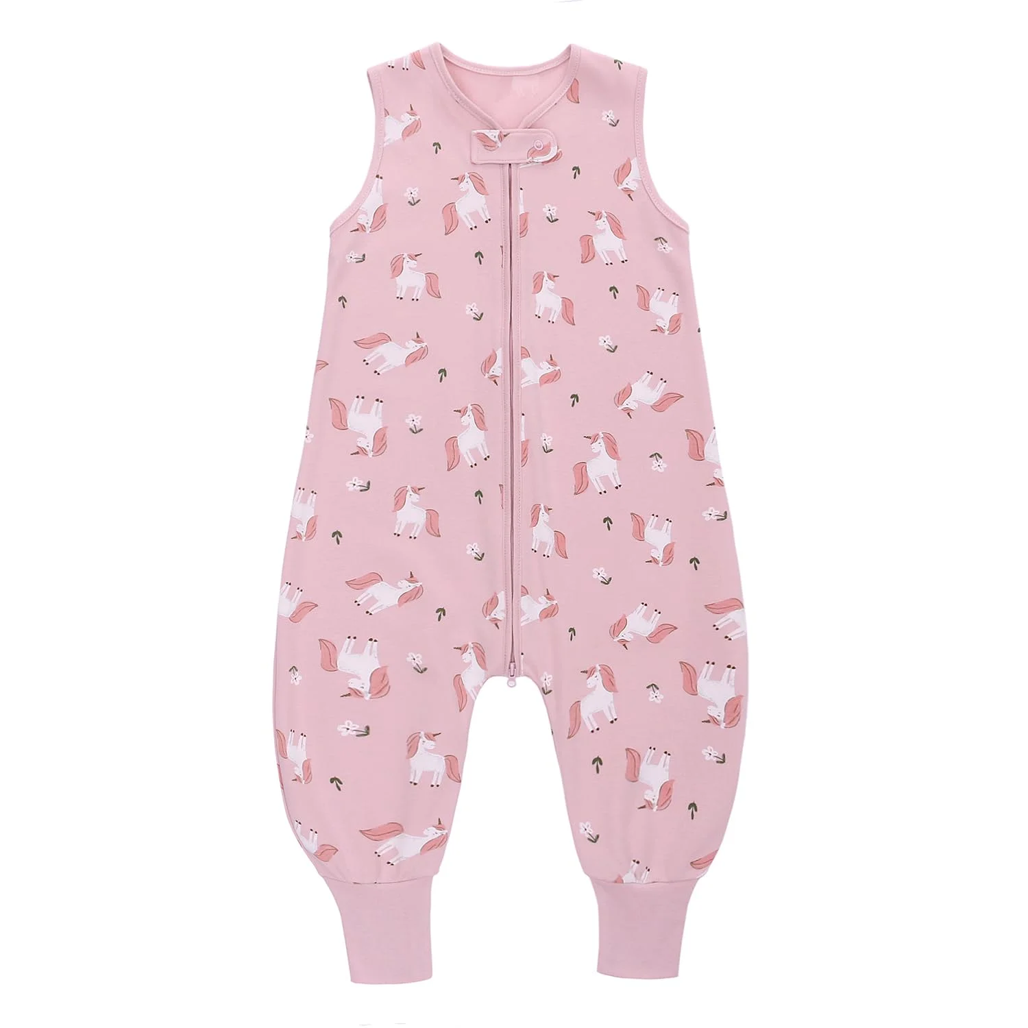 Baby Schlafsack Sommer mit Füßen 0.5 Tog 100% Baumwolle Kinder Sommerschlafsack für Jungen und Mädchen