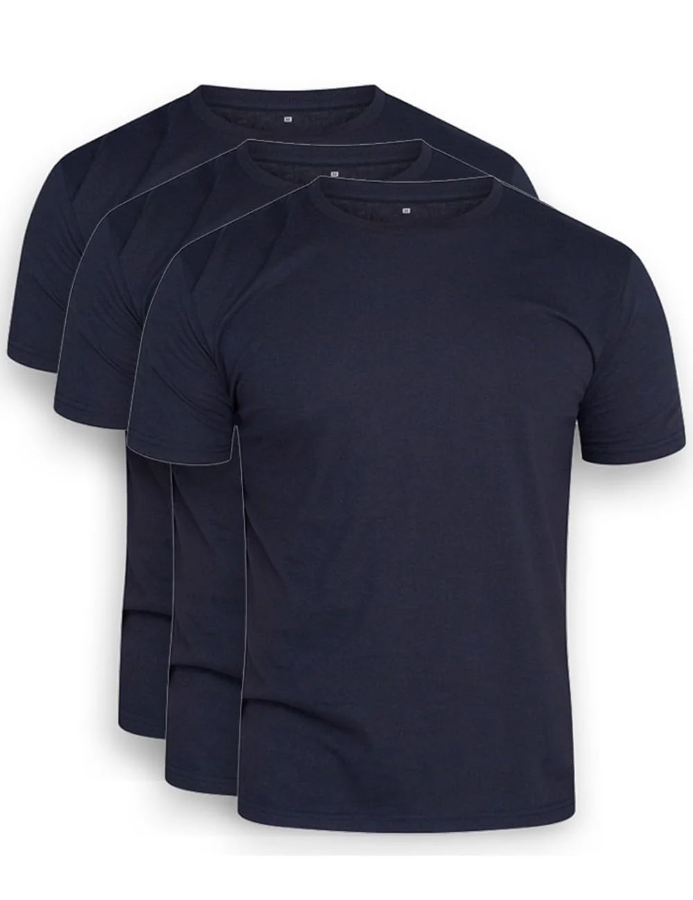 DAILY COTTON Herren 1er 3er 4er Packung T-Shirts mit Rundhalsausschnitt Set Rundhals einfarbig S M L XL XXL