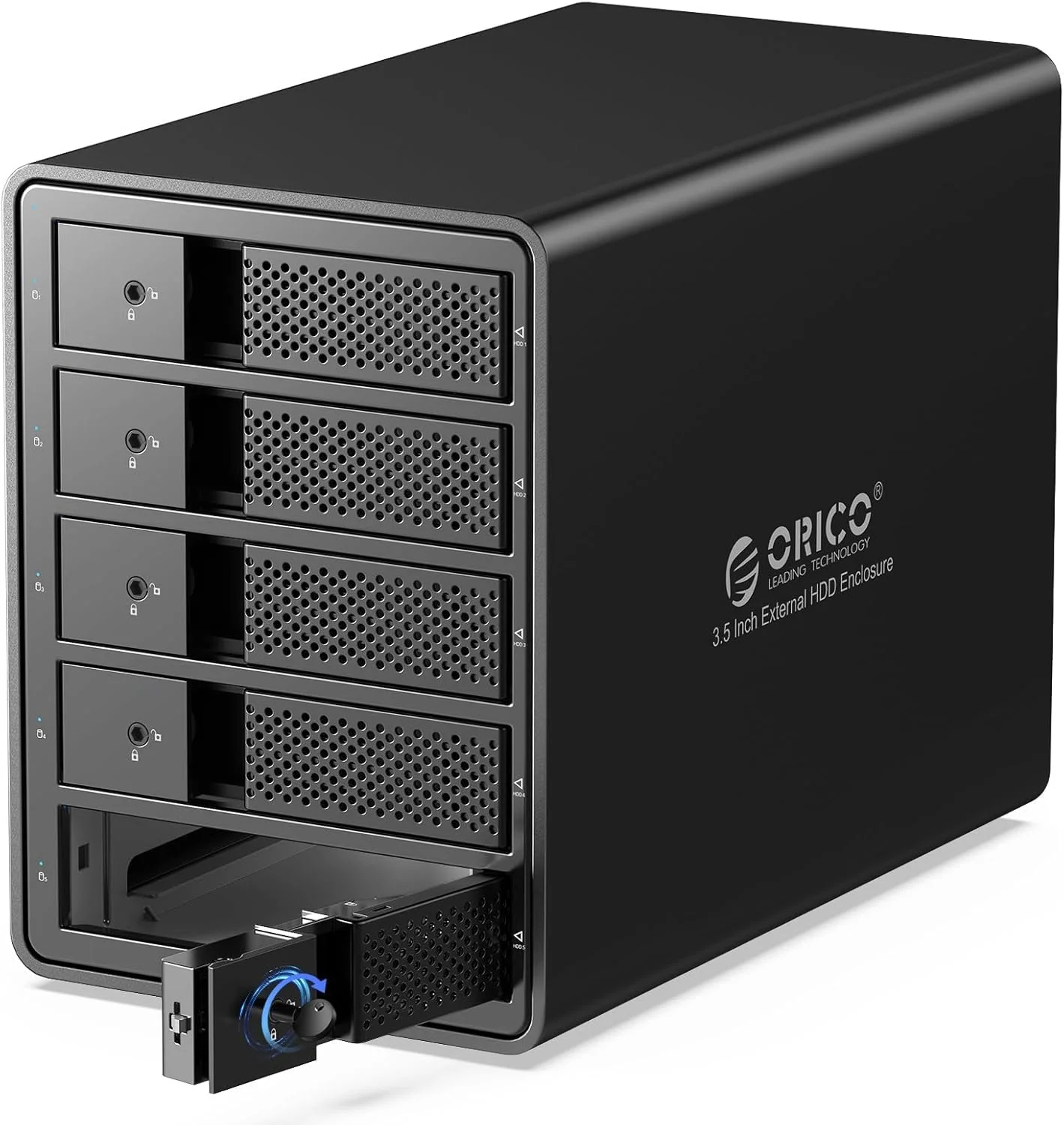 ORICO RAID 5 Bay Festplattengehäuse,USB 3.0 zu SATA Revision