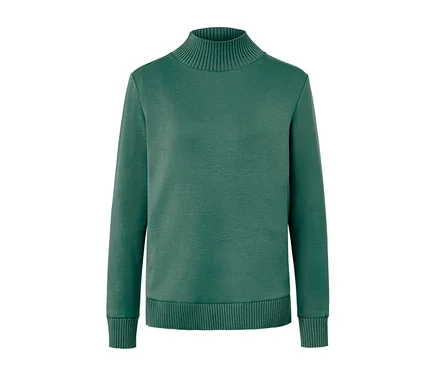 Sweatshirt mit Stehkragen, grün