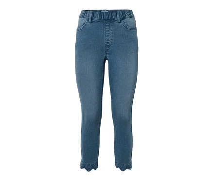 7/8-Treggings mit Lochstickerei