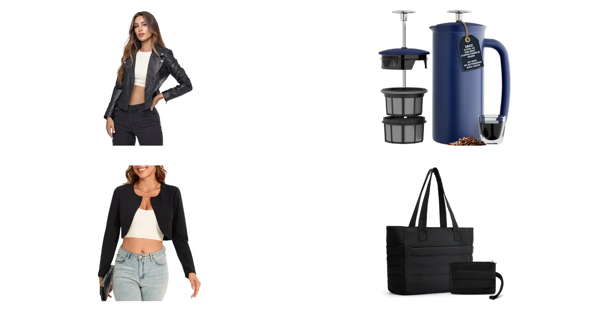 Amazon Blitzangebote am 30.07.2026: Tazzio Lederjacke Damen Echtleder im Biker Look und