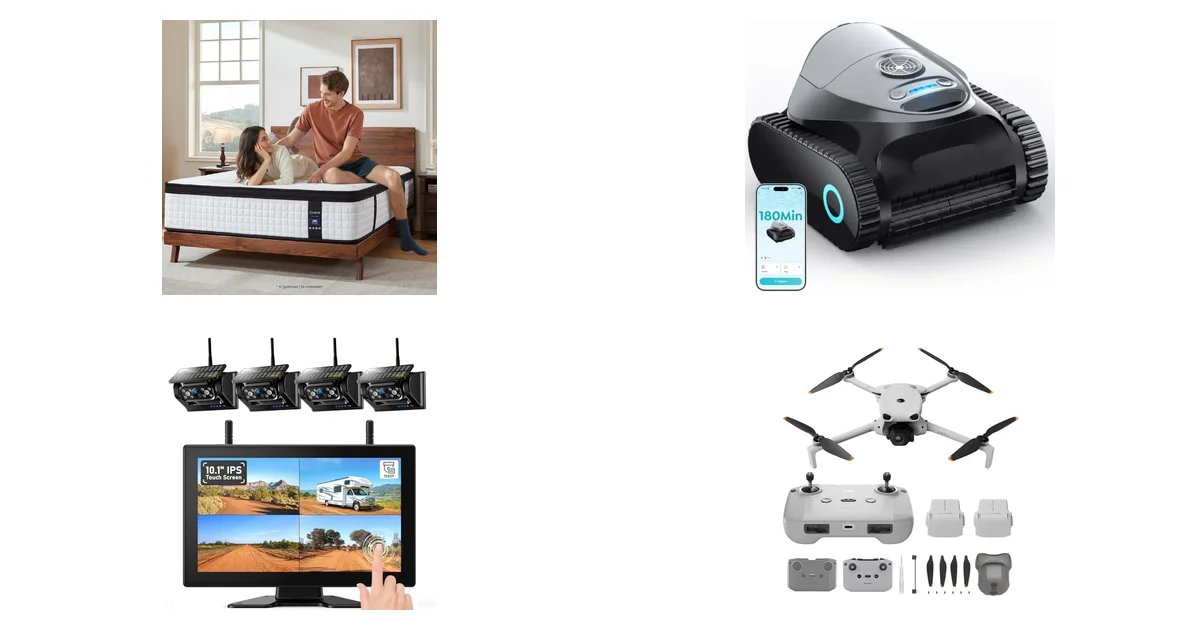Amazon-Neuheiten 30.07.2026: Coolvie Matratze 30cm & C1 Poolroboter im Angebot
