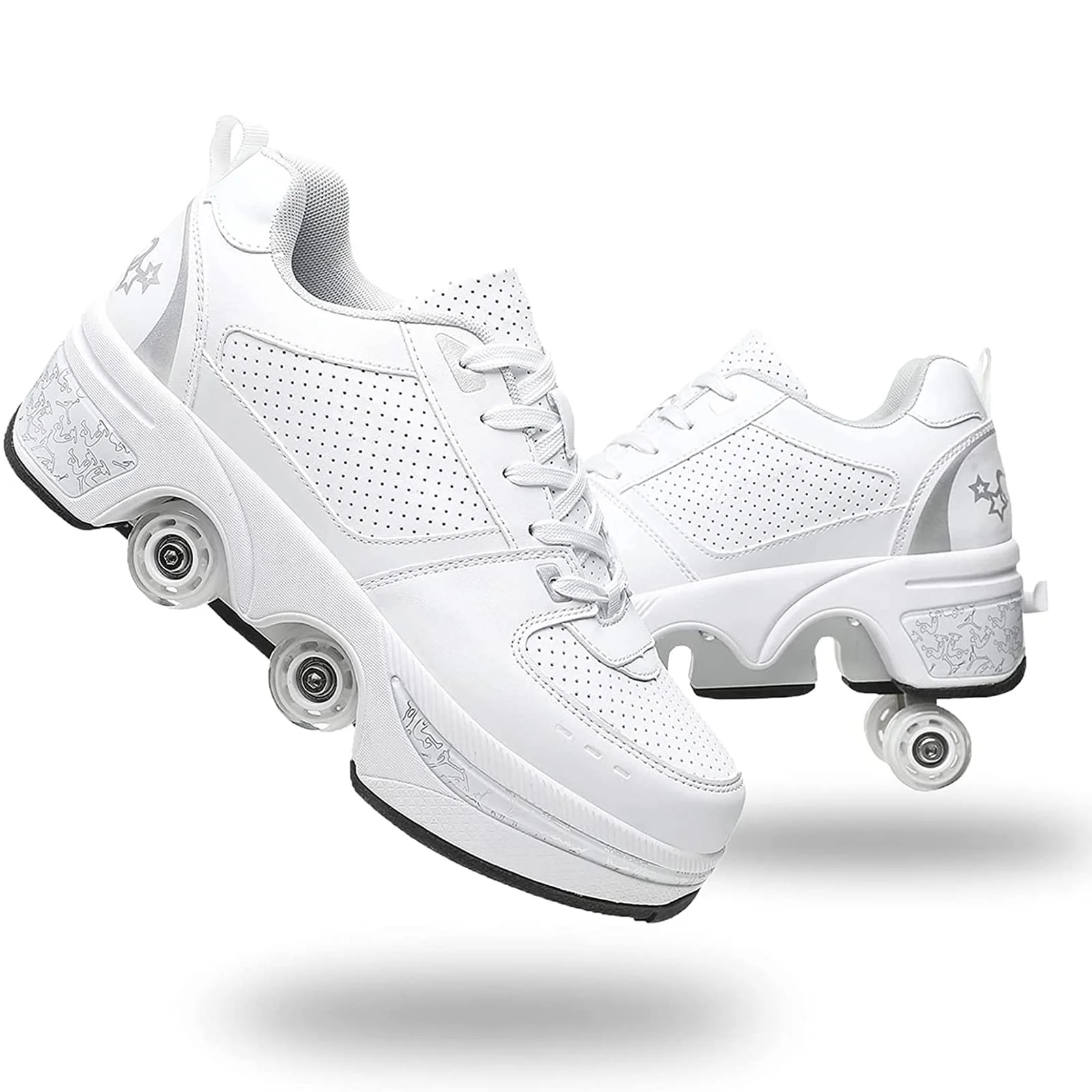 Roller Skate Shoes Rollschuhe Schuhe Mit Rollen Skateboardschuhe,Inline-Skate, verstellbar Damen Schuhe mit Rollen für mädchen