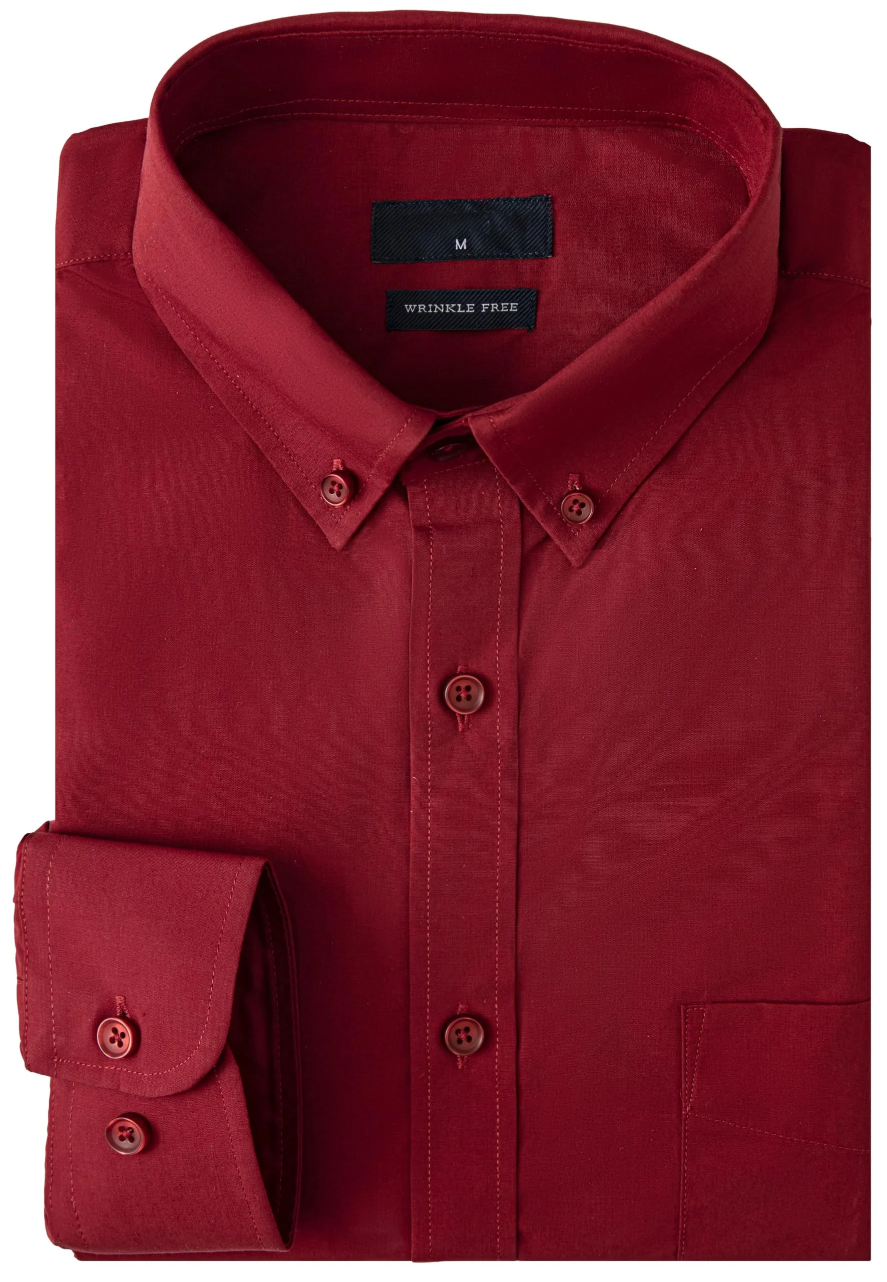 Meewasin Herren Hemd Langarm Knitterfreies Business Regular Fit Button Down Kragen Pflegeleicht Büro und Freizeit