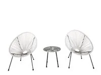 Norma24.de Deals am 01.08.2026: 56% Rabatt auf 3tlg. Bistro-Set HGE53-WEI weiß
