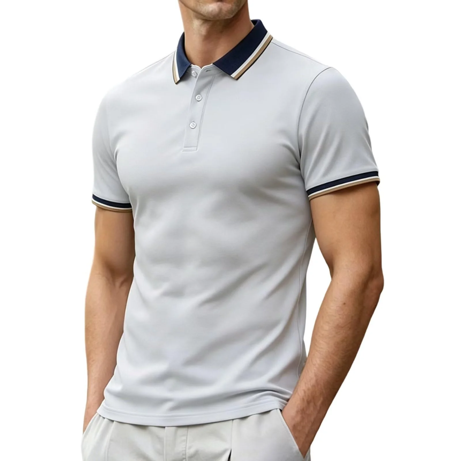 pletward Poloshirt Herren Poloshirts für Herren für Tennis Outdoor | Sport Polohemd Kurzarm Männer Atmungsaktives Sommer Polo Tshirt Golf Shirt With Collar Freizeit Arbeits Business