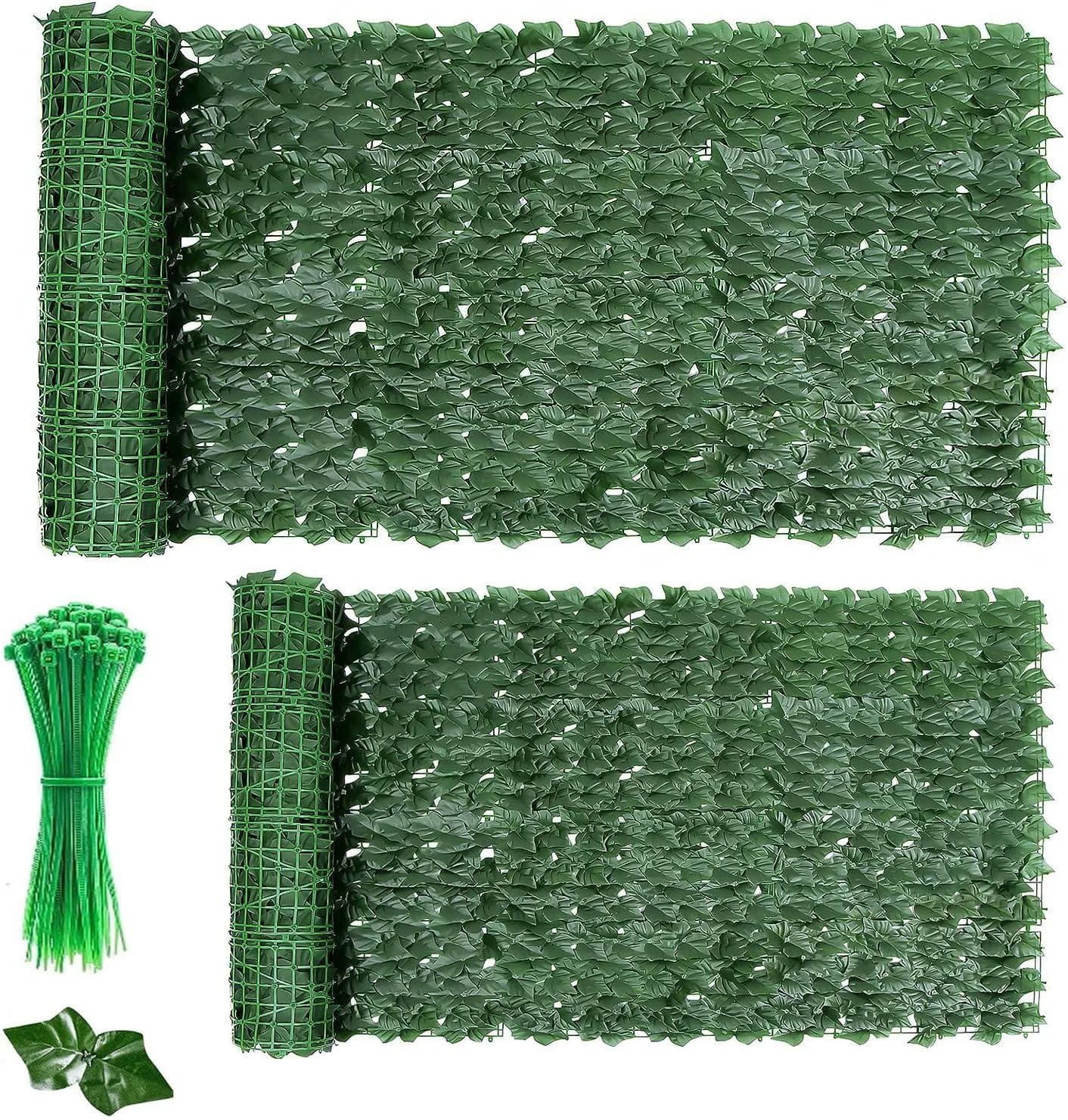 300x100cm Efeu Sichtschutz Mit Kabelbinder Balkon Sichtschutz,UV-beständig | Sichtschutz Zaun Efeu, Sichtschutz Garten, Sichtschutz Kunstpflanzen, Künstliche Blätter Sichtschutz Wetterfest fur Balkon
