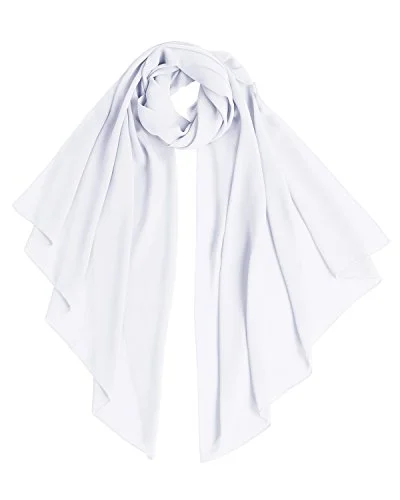 bridesmay Damen Halstuch Chiffon Stola, Leichter Sommer Schal, Elegantes Accessoire für Hochzeit, Party und Abendkleid