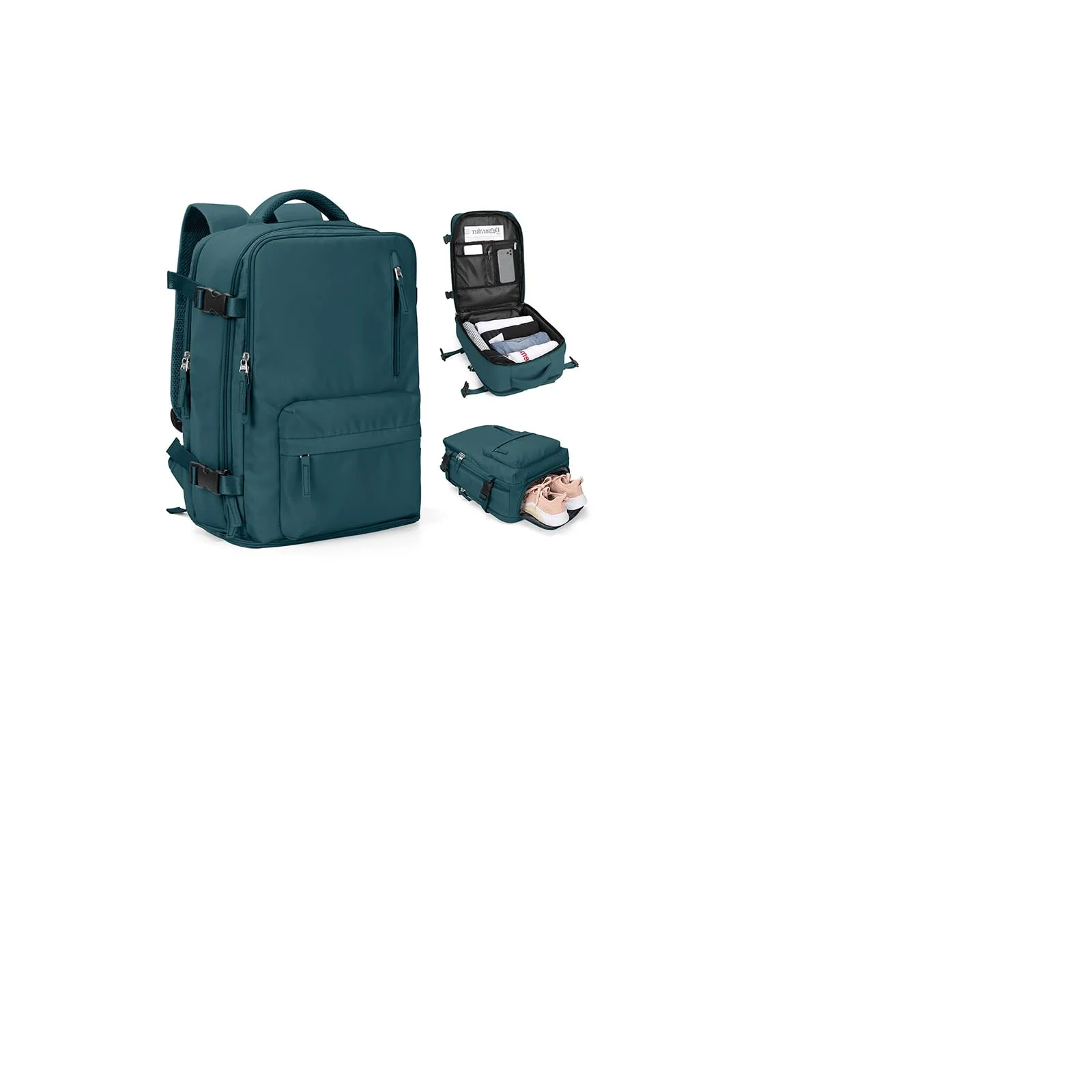 SZLX Ryanair Handgepäck 40x30x20 Rucksack Damen Wizz Air 40x30x20 Flugzeug Untersitz Kabinentasche Reiserucksack Handgepäck Easyjet Rucksack Wasserdicht Herren mit Schuhfach für 14-Zoll-Laptops