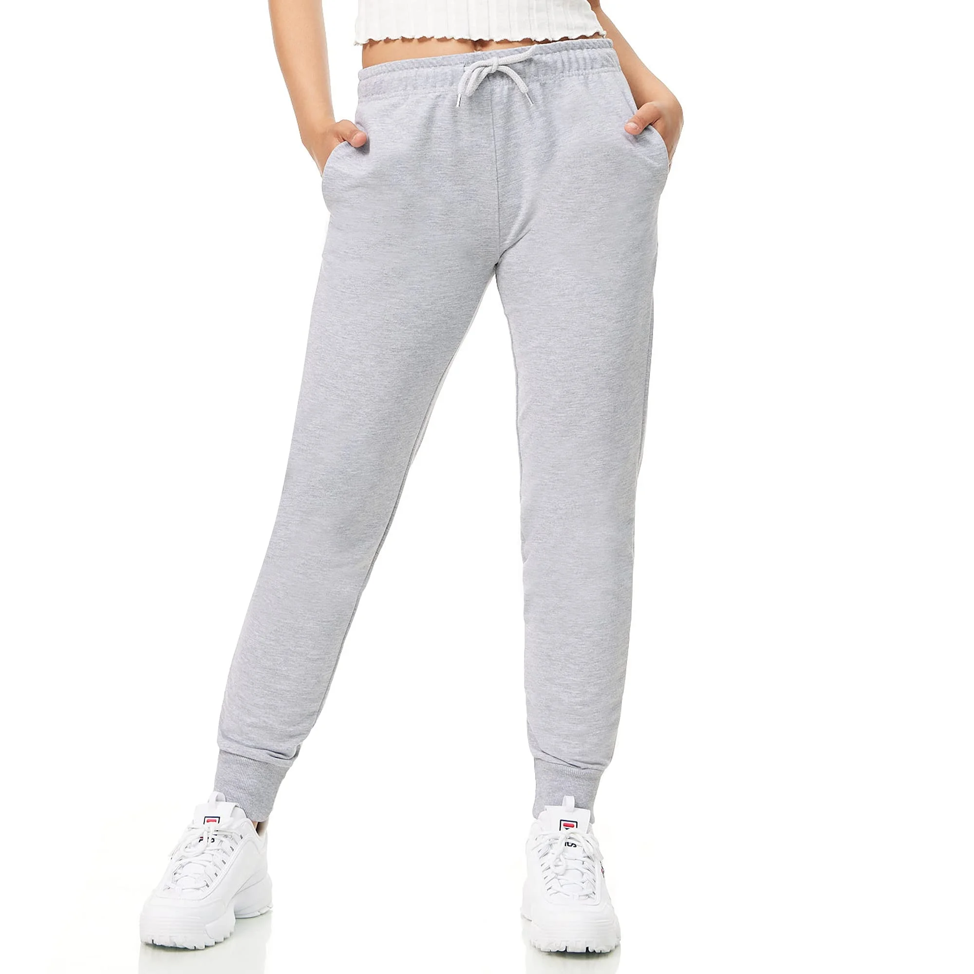 ROSS CAMP Jogginghose Damen - Sporthose Frauen Baumwolle, Trainingshose Fitness High Waist, Sweatpants Slim Fit Freizeithose Lang, Jogging Hose Laufhosen Modern