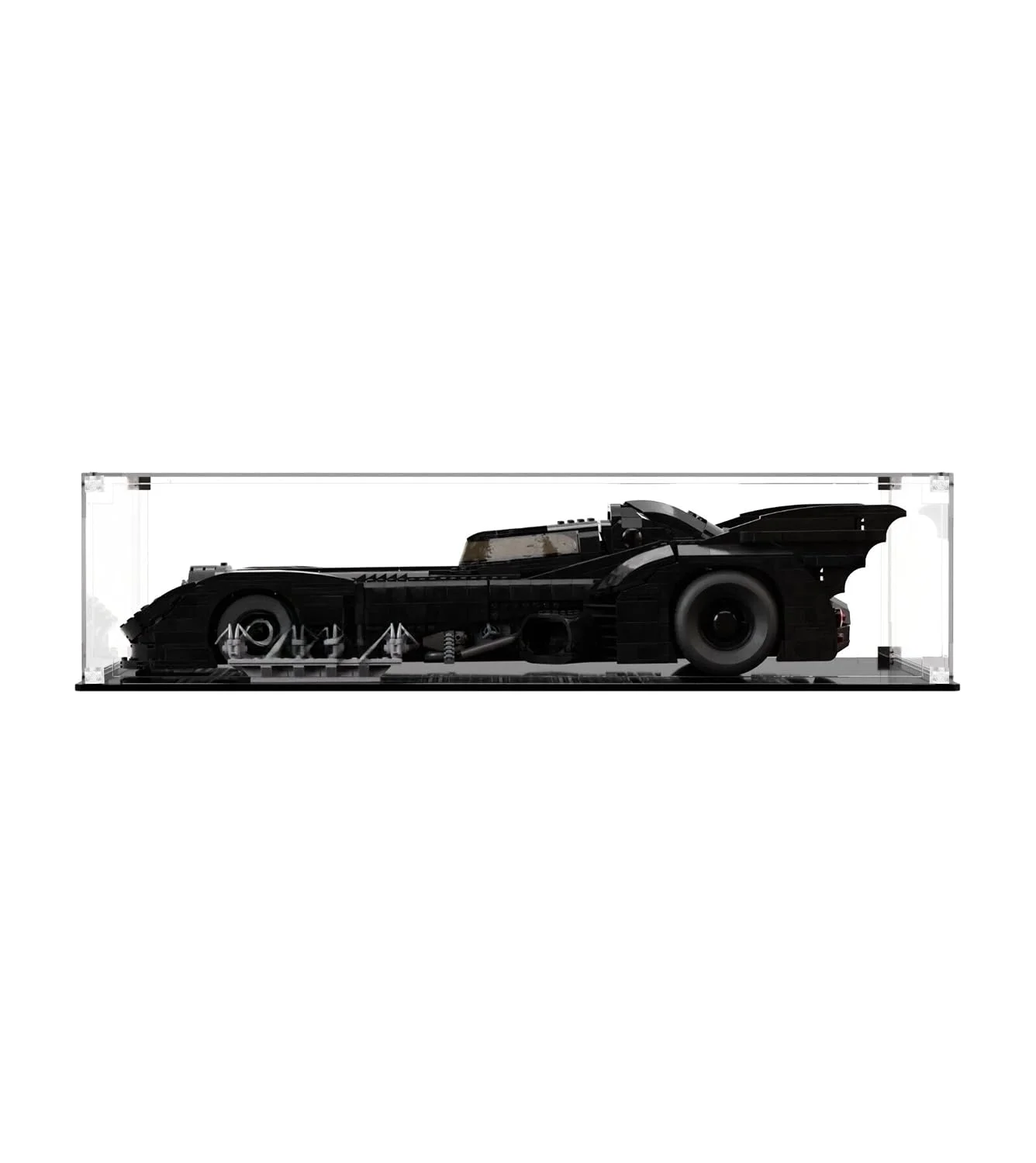 icuanuty Acryl Vitrine für Lego DC Super Heroes 1989 Batmobile 76139, Organisation Vitrine für Lego 76139,42156,42083,42143,42096,42056,42115,42143,42125,42172, Größe:63x30x17 cm (Nur Display Case)