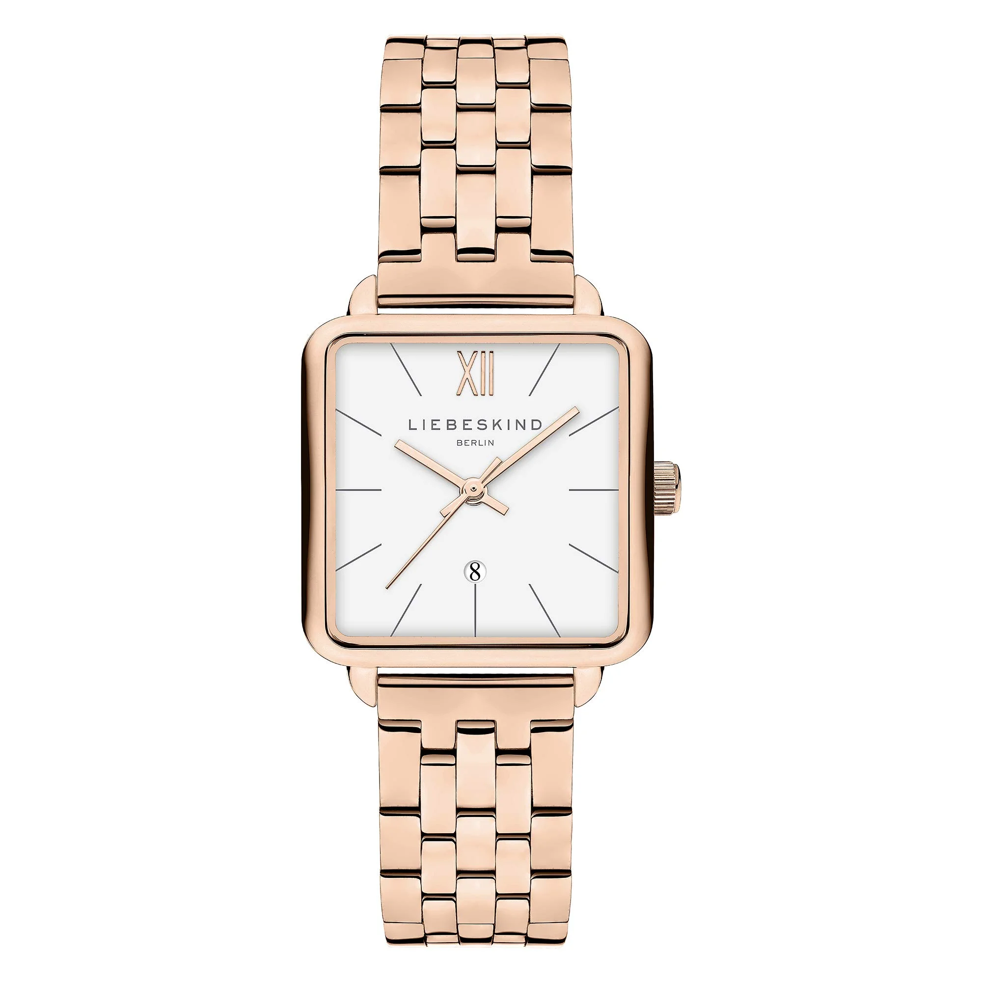 Liebeskind Berlin Damen Armbanduhr – Eckige Quarzuhr 28x28 mm – 3 ATM wasserdicht – Edelstahl-, Leder- oder Mesharmband – Modern & vielseitig