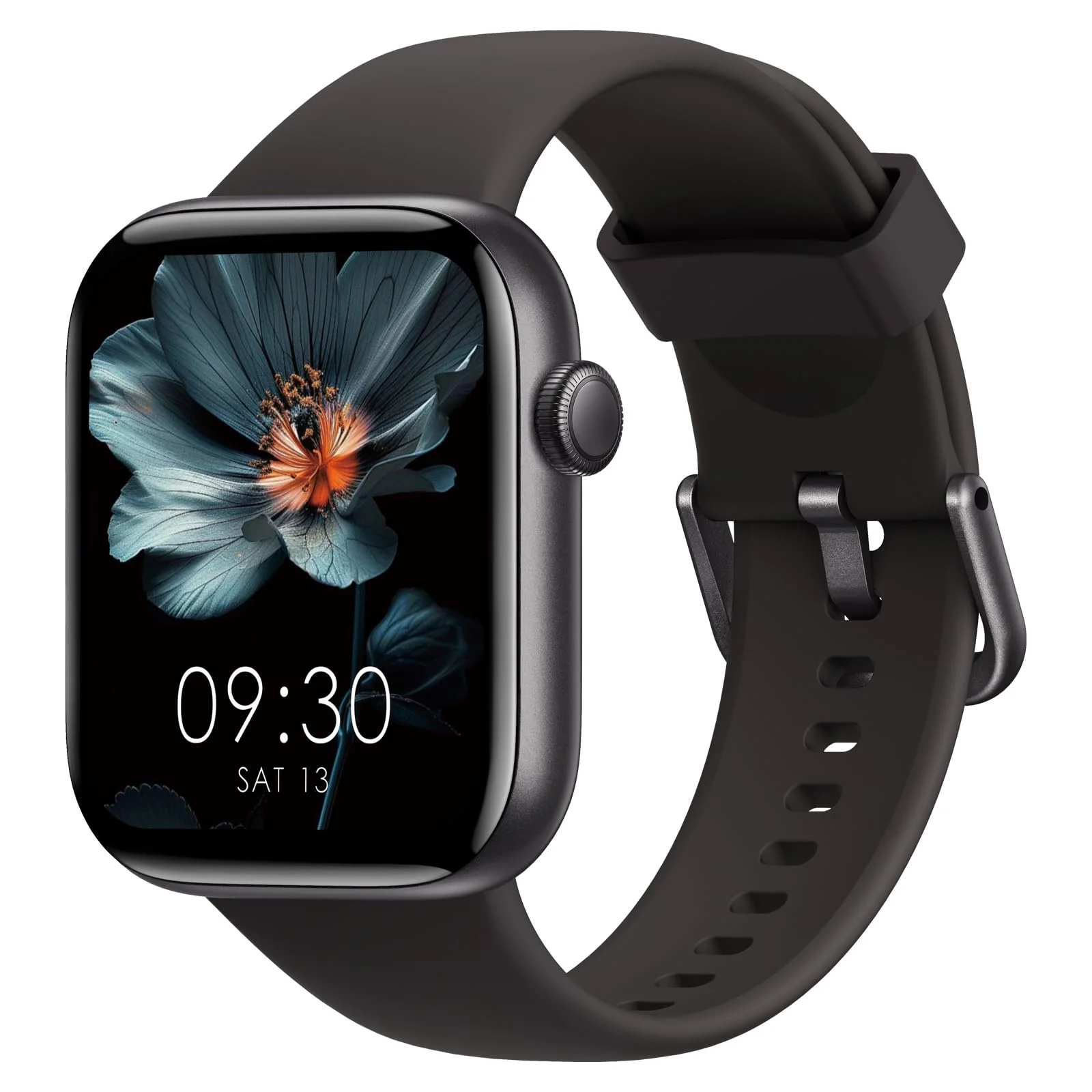 AcclaFit Smartwatch Damen Herren, 1,85" HD Touch Fitnessuhr mit Telefonfunktion, 140+Sportmodi Smart Watch Fitness Tracker mit Pulsmesser Schlafmonitor Schrittzähler, IP68 Wasserdicht Sportuhr Black