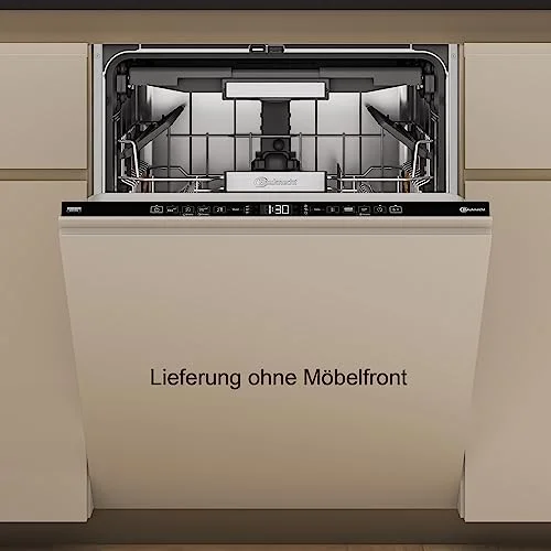Bauknecht B7I HT58 TC Vollintegrierbarer Geschirrspüler/60 CM/15 Maßgedecke/PowerClean Pro-Effektive Hochdruckdüsen/Natural Dry-Automatische Türoffnung-Bessere Trocknung/MaxiSpace-Mehr Innenraum