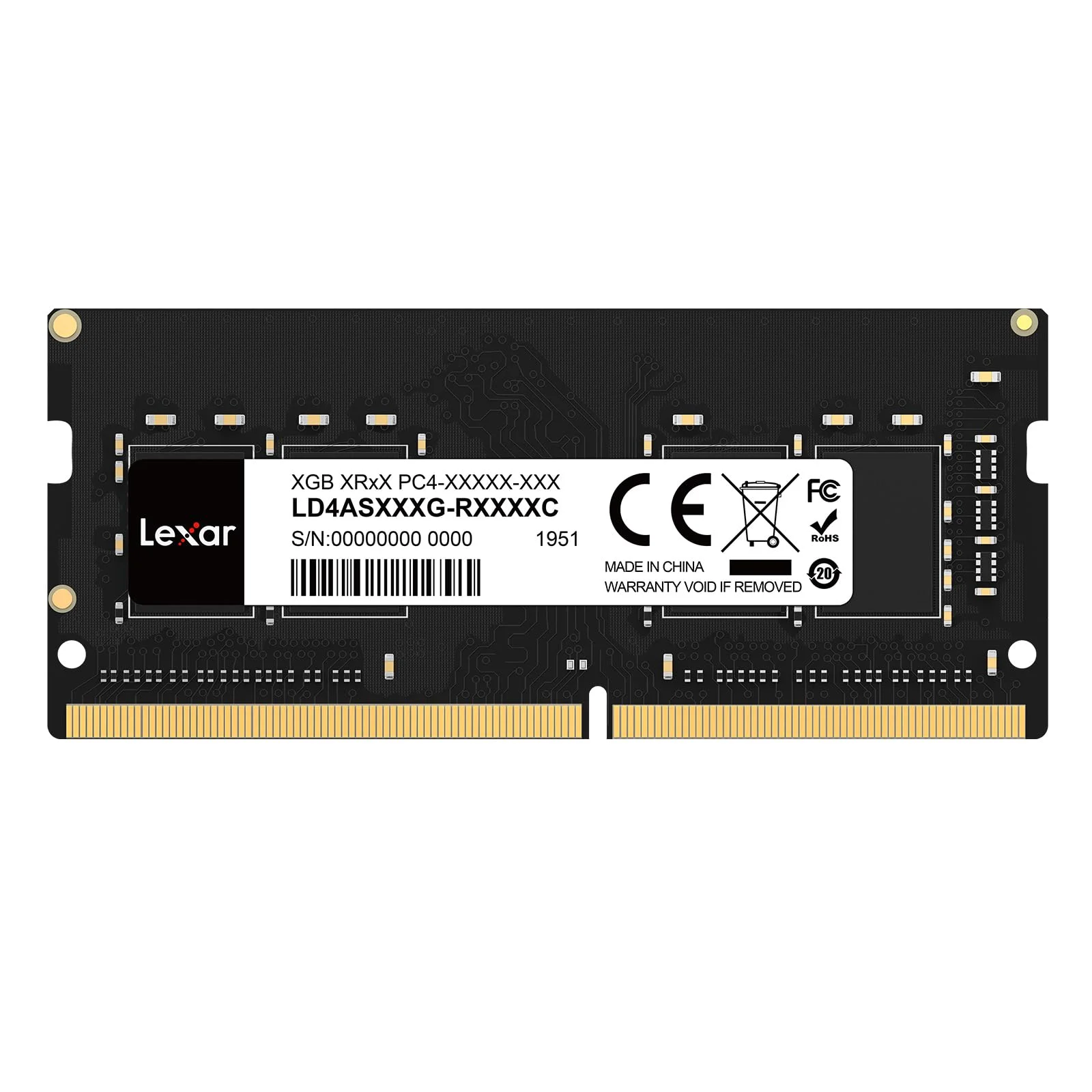 Lexar SODIMM DDR4 RAM 3200 MHz, 260-Pin SODIMM Speicher, Hochleistungs-SO-DIMM, Laptop RAM, Notebook Computerspeicher, Hochleistungs Arbeitsspeicher, CL22-22-22-52 1.2V