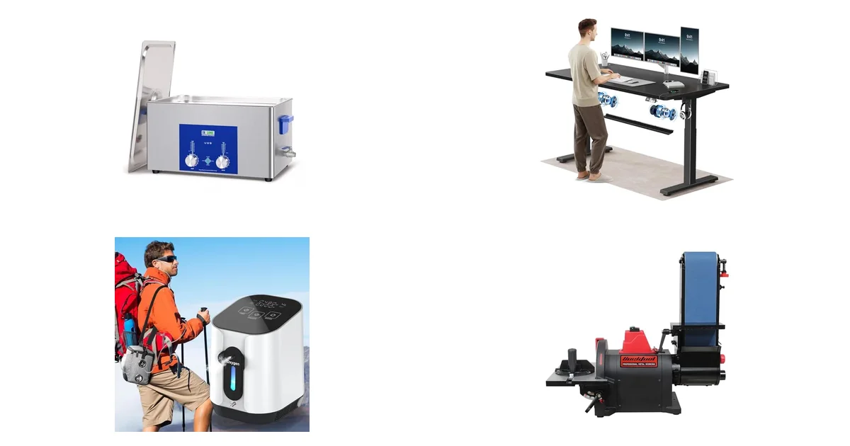 Amazon-Deals 04.08.2026: DK SONIC Ultraschallreiniger Edelstahl & Devoko Schreibtisch