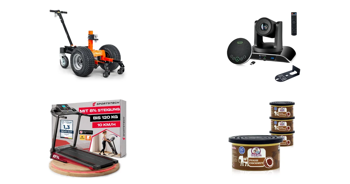 Top-Produkte der Blitzangebote bei Amazon am 04.08.2026: Anhängerrangierhilfe 3.400 kg