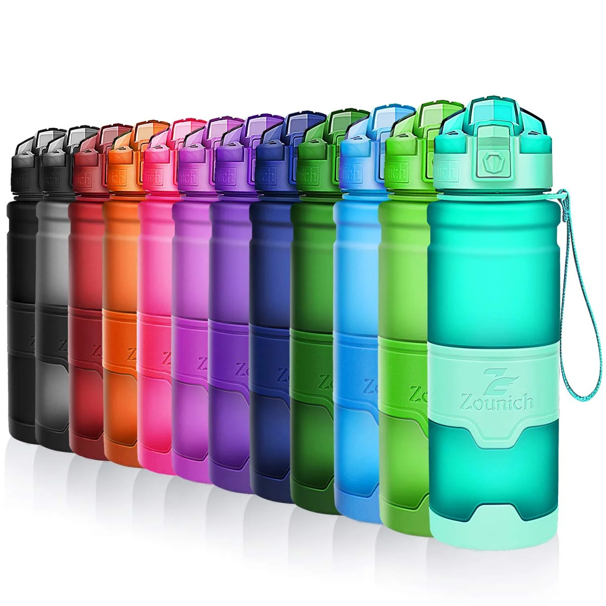 Zounich Drinking Bottle Sports BPA-Free Water Bottle with Filter | Water Bottle for Sports, Fitness, Children, School, University, Bicycle, Outdoors
