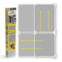 EASYmaxx Moskitonetz Schwingtür Magic Fit, ca. 115 x 270 cm - Weiß