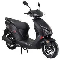 Mofaroller Sonic 25 kmh, silber-schwarz, GT Union