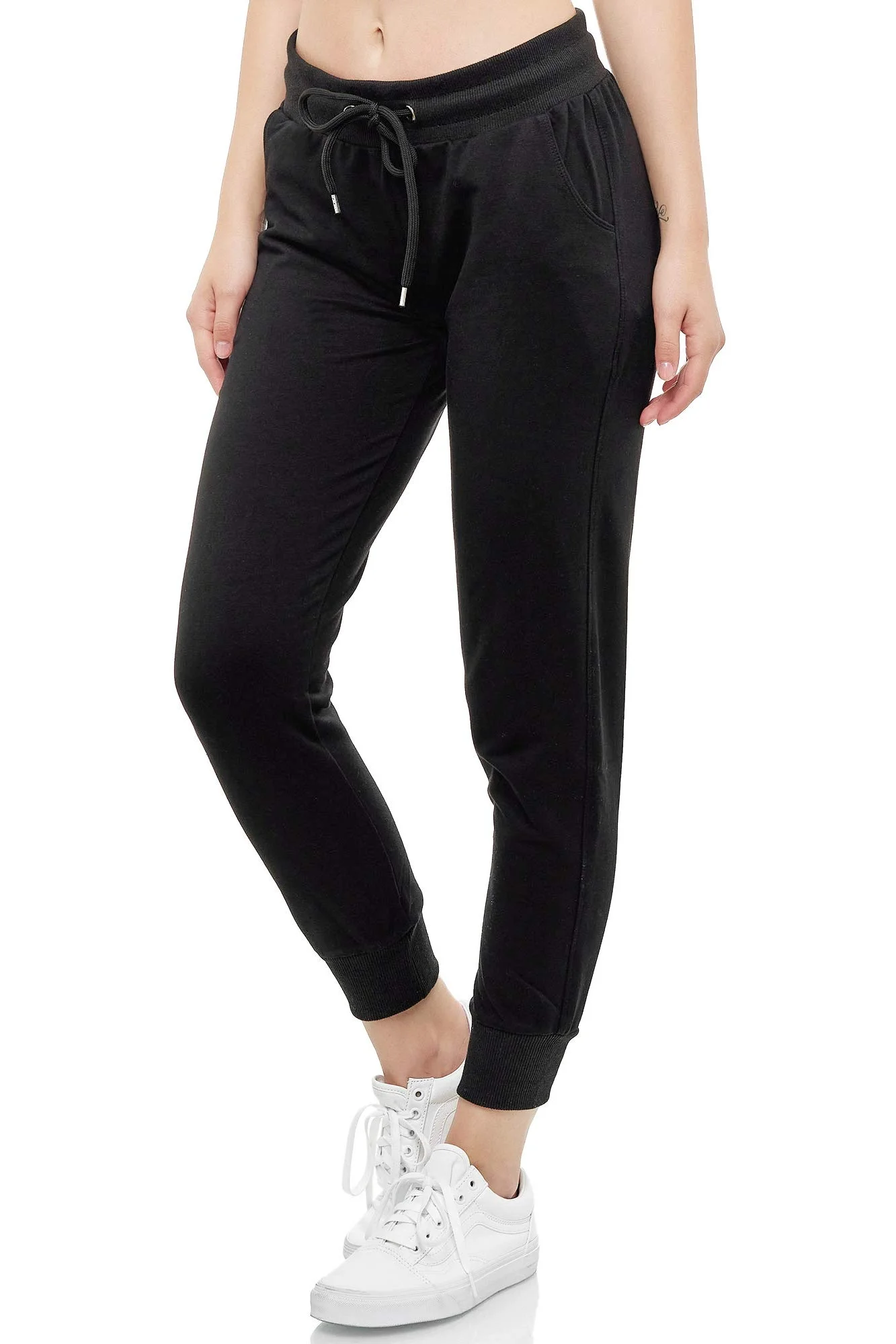 Smith & Solo Jogginghose Damen – Sporthose Frauen Baumwolle| Sweatpants Slim Fit Freizeithose Lang | Trainingshose Fitness High Waist – Jogger Laufhosen Modern