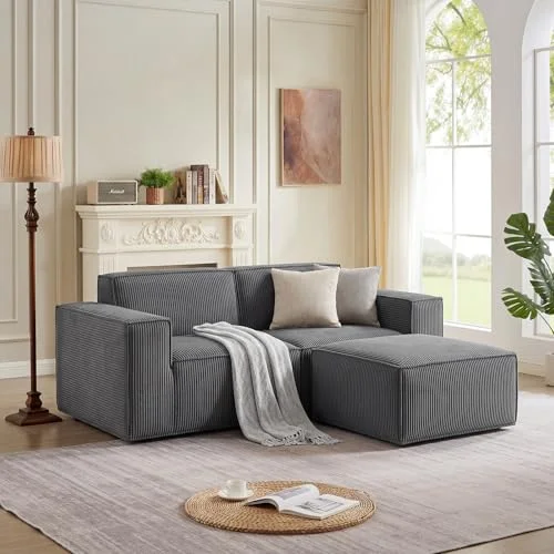 LINSY HOME Sofa, L Form Couch, Sektionssofas-HS013