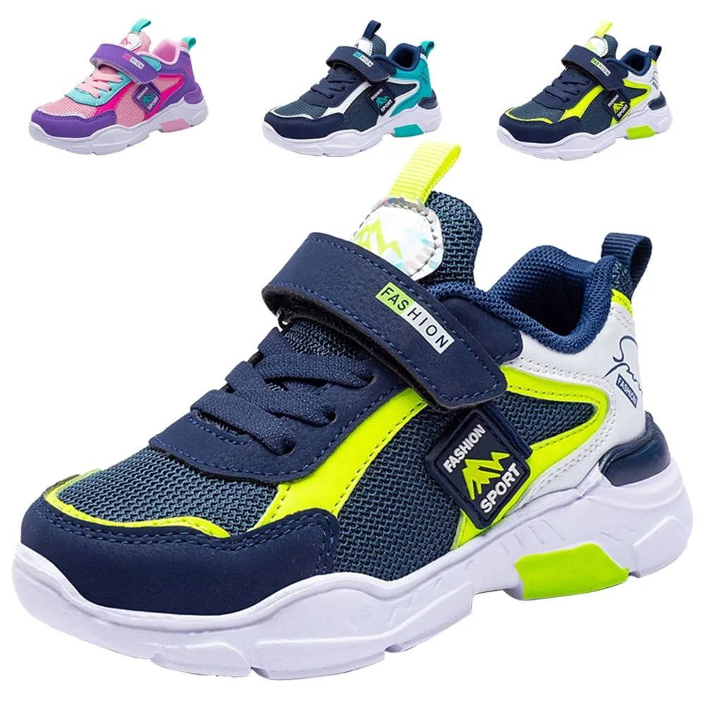 PHMNZIP Kinder Turnschuhe Mädchen Jungen Sportschuhe Leicht Atmungsaktiv Laufschuhe Outdoor Fitnessschuhe Sneaker Schuhe Hallenschuhe Basketballschuhe Walkingschuhe Jungenschuhe Unisex