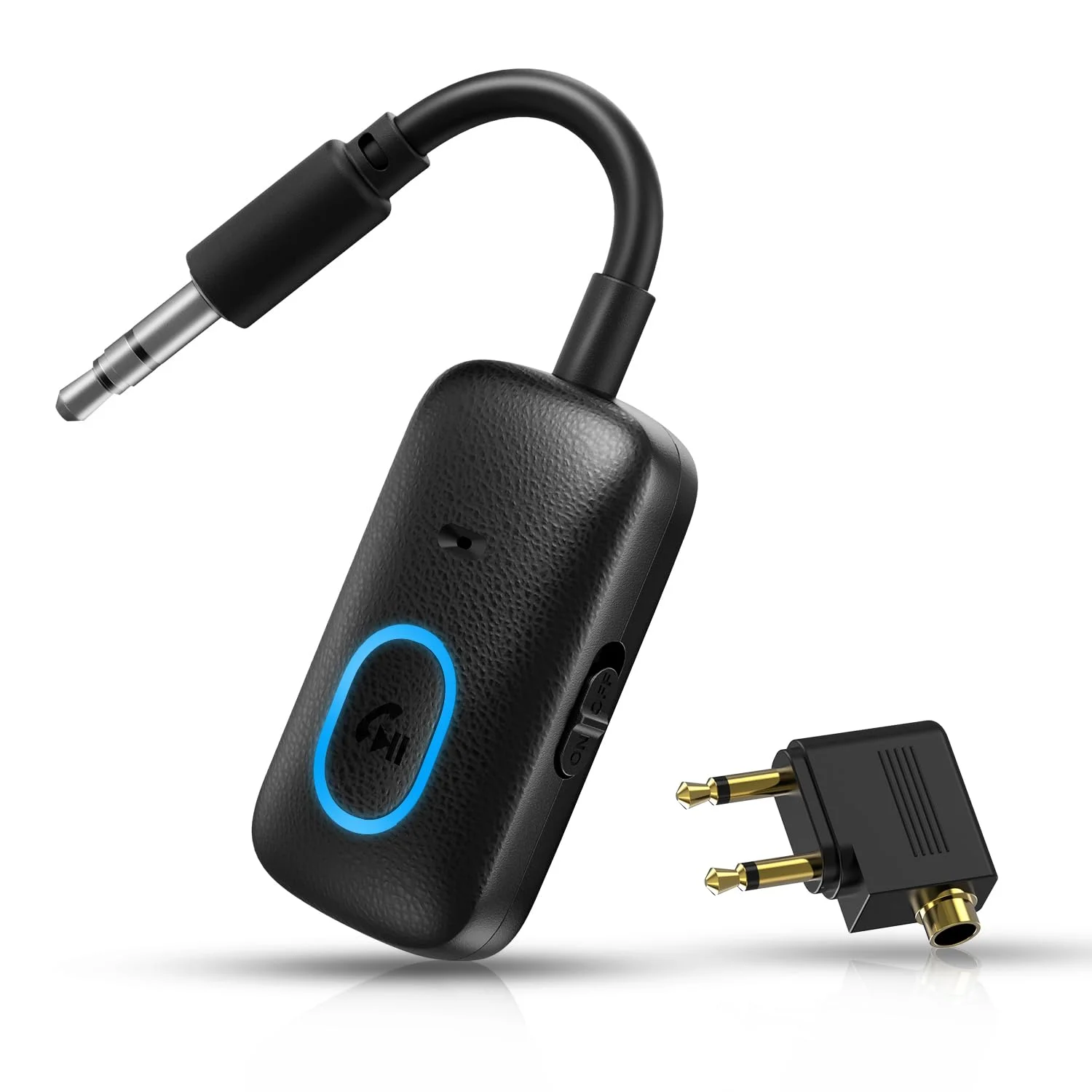 Bluetooth 5.4 Sender Empfänger, ORIA Bluetooth Aux Adapter Flugzeug | 2 in 1 Bluetooth Klinke Adapter 3,5 mm Audio Transmitter Receiver Kopfhörer, Bt, TV