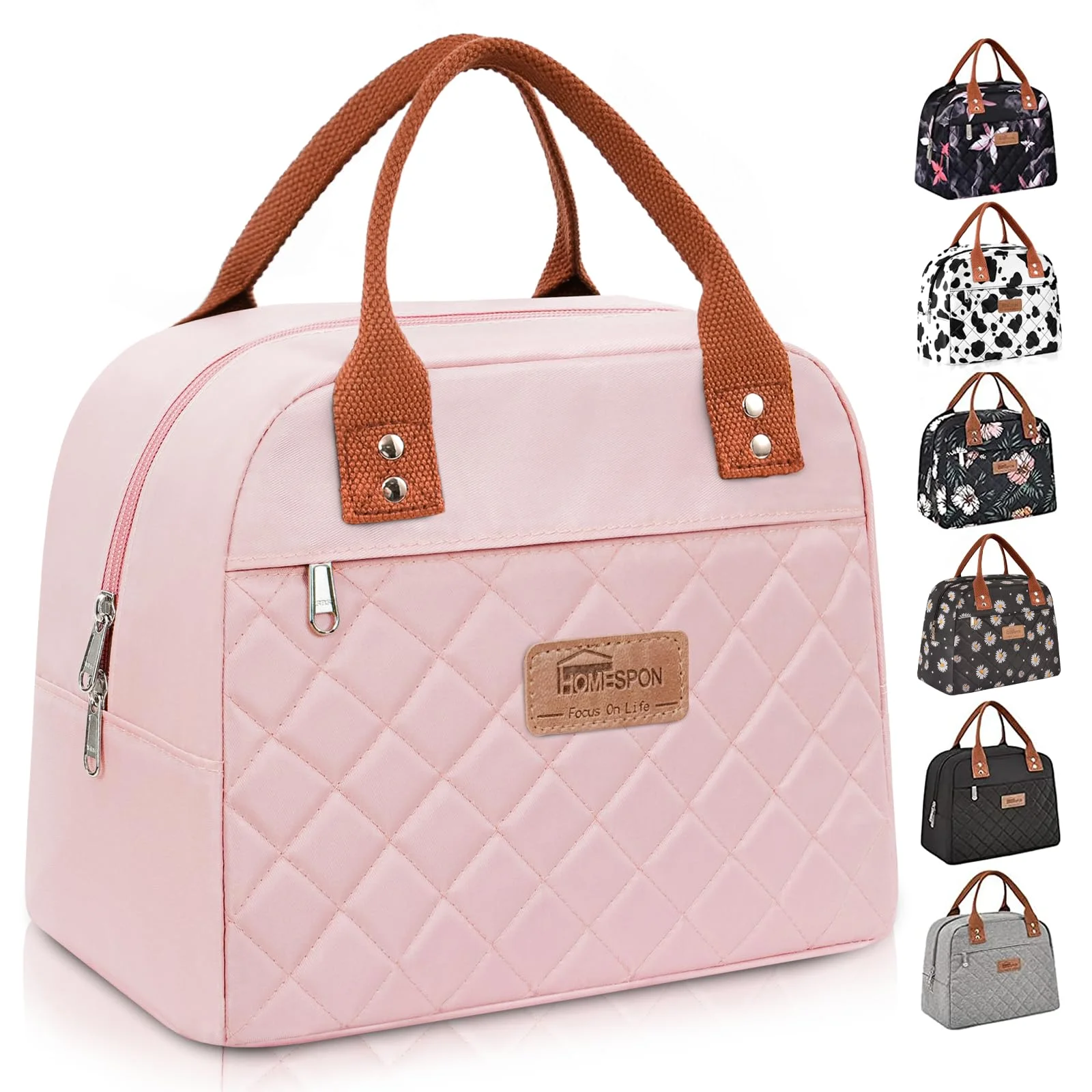 HOMESPON Lunchtasche Lunchbag Kühltasche Lunch Bag Lunchbox Tasche Damen Herren Erwachsene Isoliertasche für Arbeit Büro Picknick