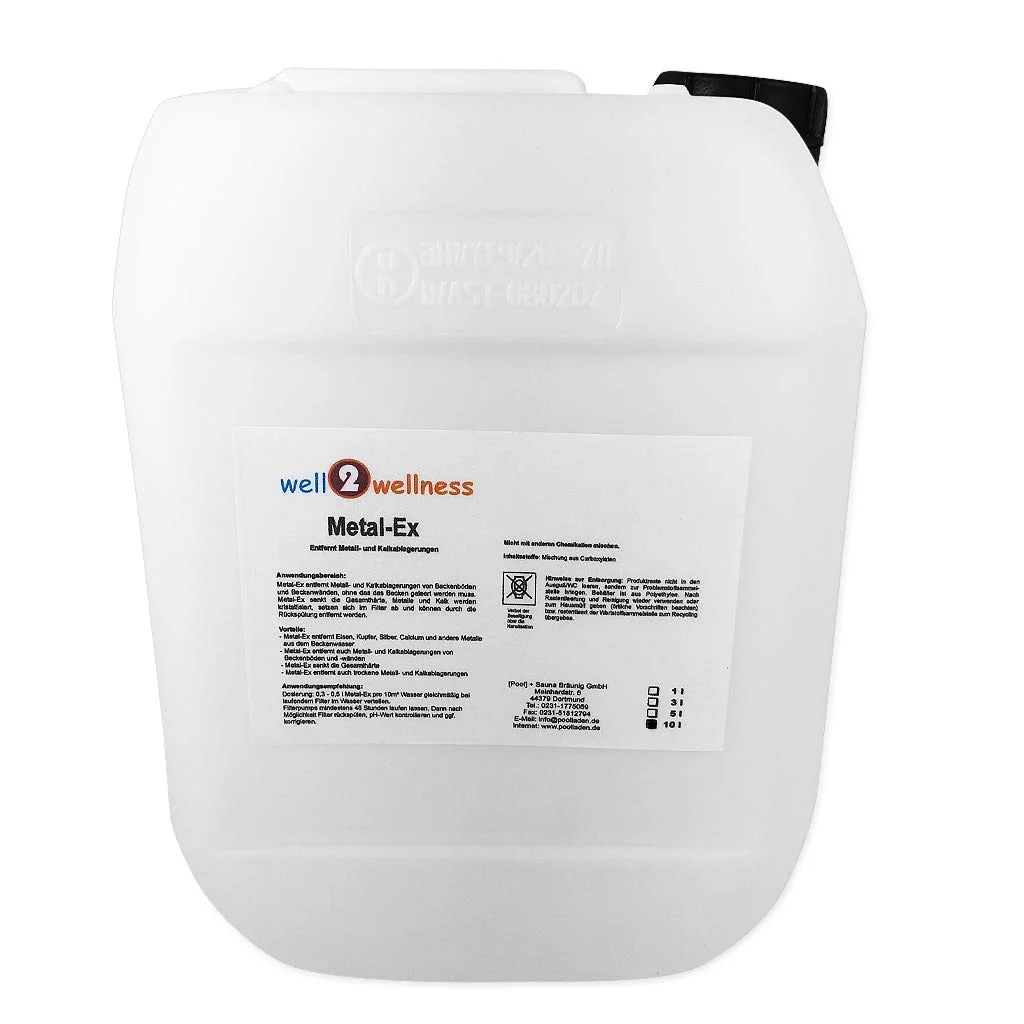 well2wellness Schwimmbad und Pool Eisenentferner Metal-Ex - 10 l