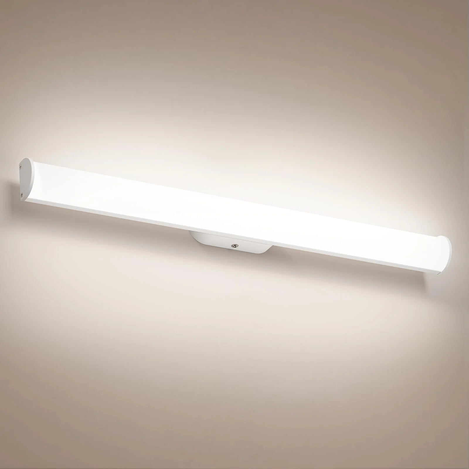 OOWOLF Spiegellampe Badezimmer, 80cm, 30W 4000K, IP44 Wasserdicht, für Bad, Schminktisch & Schrank, Weiß