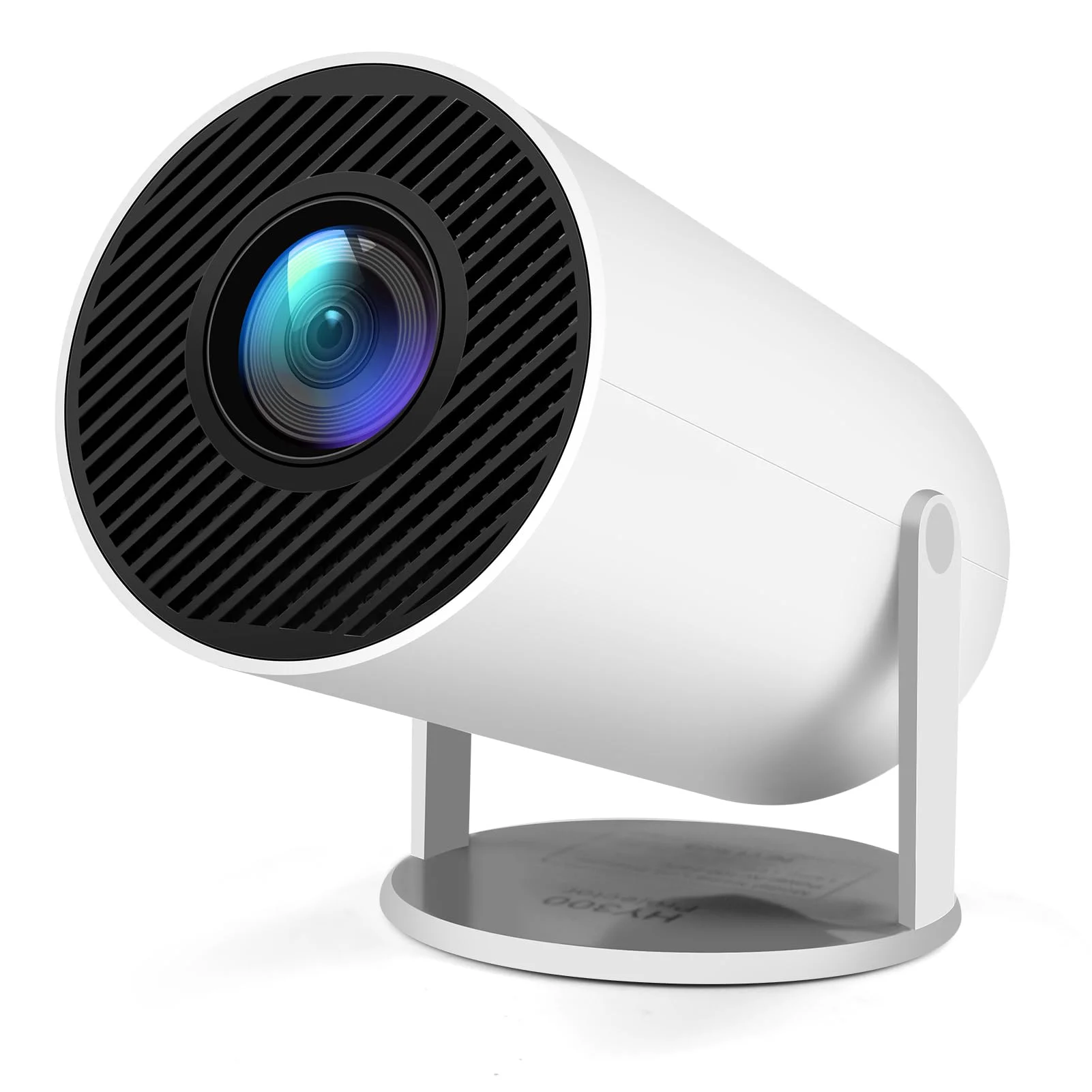 Mini Beamer 4K Unterstützt Android 11,Beamer Handy Outdoor 180°Drehbarer,Mini Projector 5G WiFi 6 BT 5.0, Geeignet für Telefon/PC/HDMI USB,Smart Projector für Handy Phone/TV Stick/Laptop/HDMI