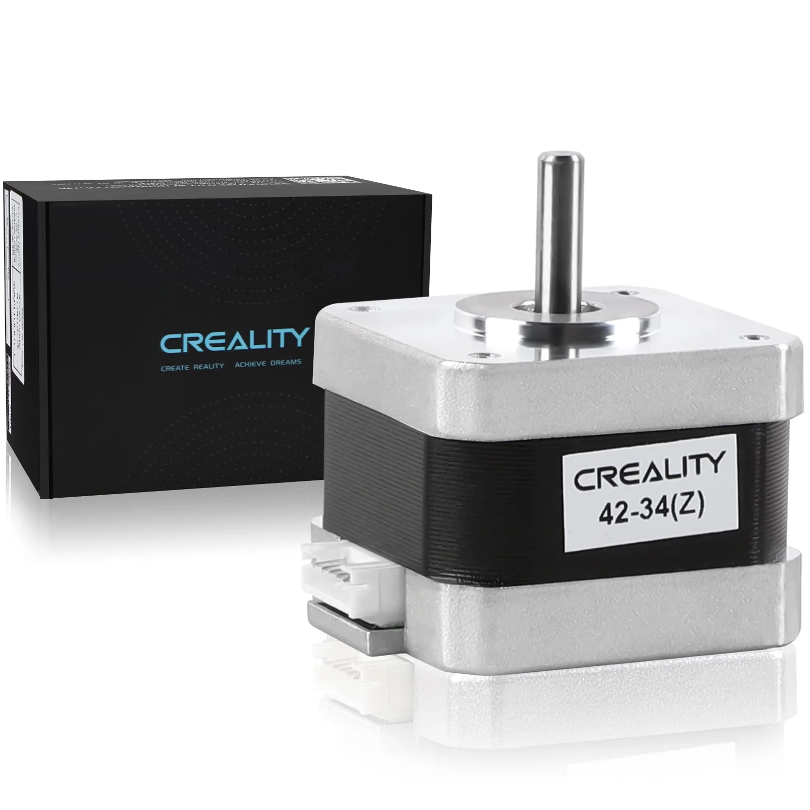 Creality Offizieller 42-34 Schrittmotor, 3D Drucker Schrittmotor 2 Phase 0,8A 1,8 Grad 0,4N.M 42-34 für 3D Drucker Extruder für CR-10 / Ender 5 / Ender 3 Series Z-Achse