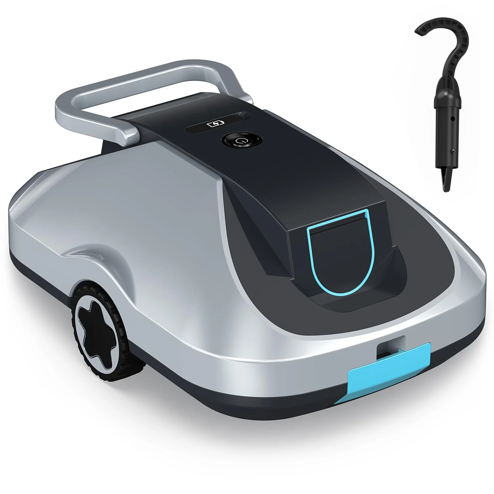 Poolroboter Akku, kabelloser Pool-Saugroboter, 200Min Laufzeit, Intelligente Navigation, Selbsteinparkfunktion und ultrafeine Filterung, kompakt und tragbar Poolreiniger ohne Kabel für Pools 232m²