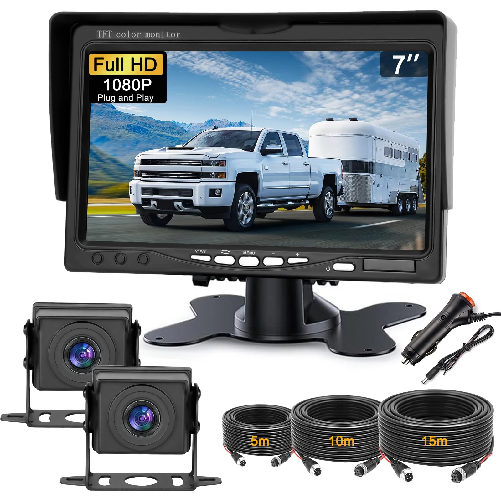 Kairiyard HD Auto LCD Monitor & Rückfahrkamera Set