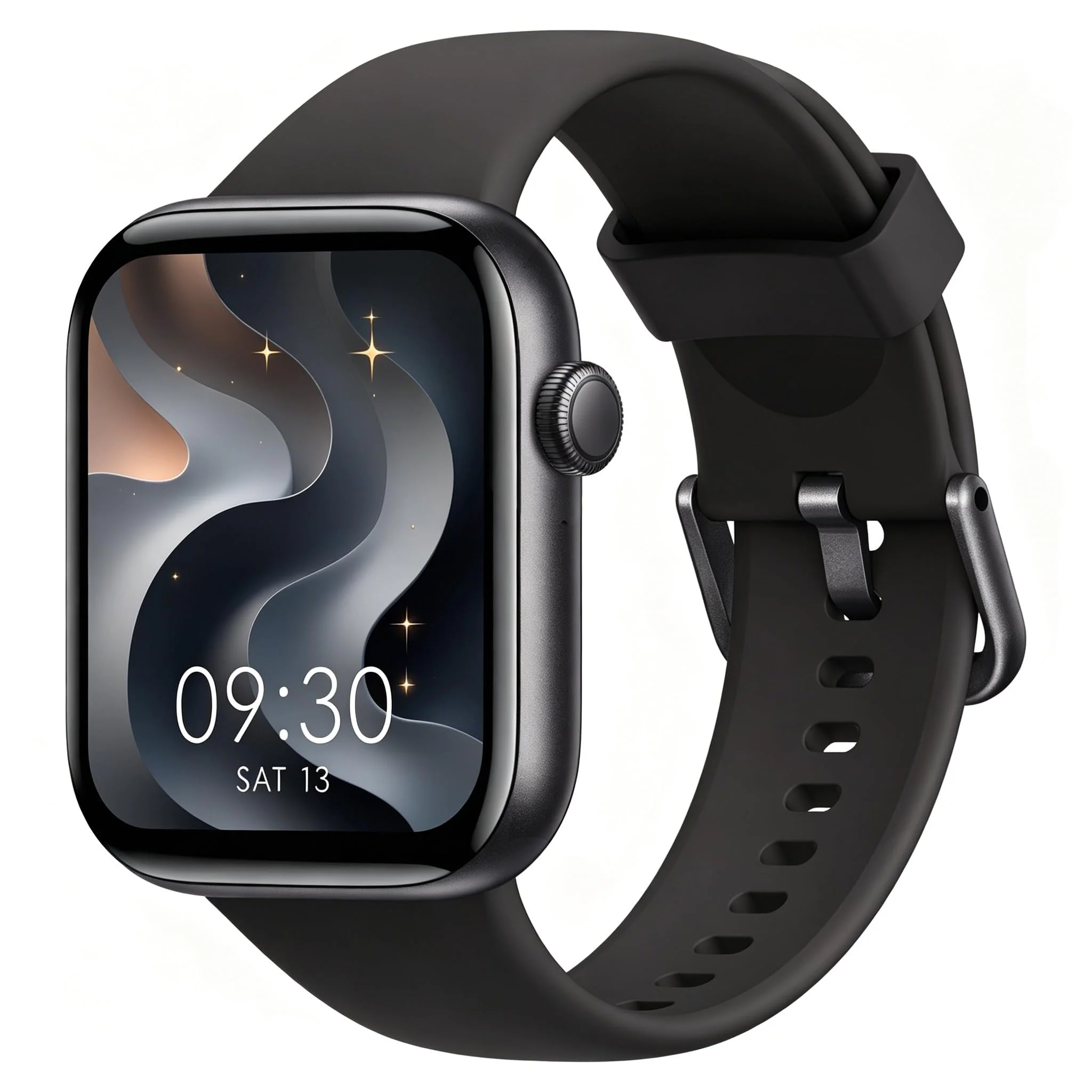 Smartwatch Damen Herren, 1,85" HD Touch Fitnessuhr mit Telefonfunktion, 140+Sportmodi Smart Watch Fitness Tracker mit Pulsmesser Schlafmonitor Schrittzähler, IP68 Wasserdicht Sportuhr iOS Starlight