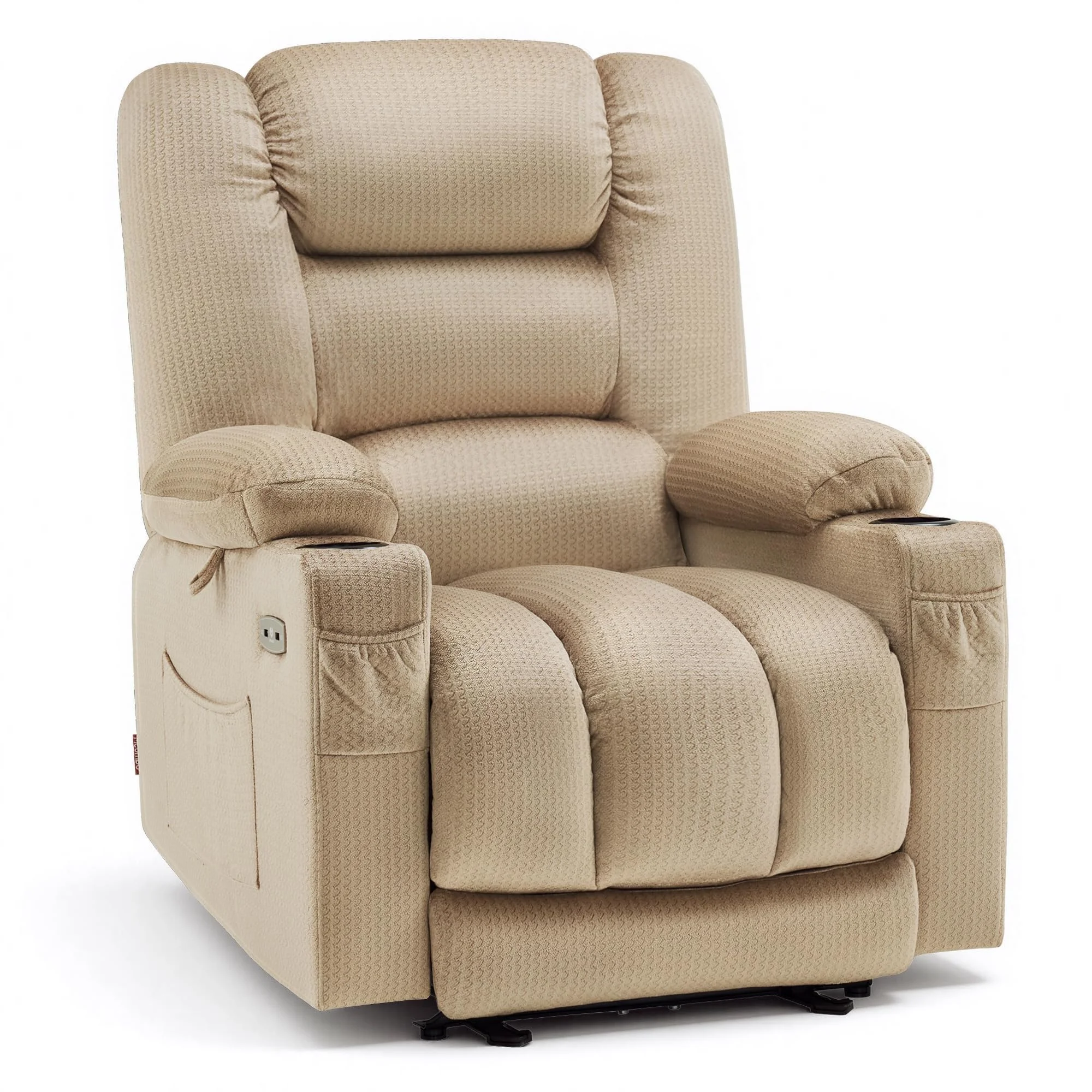 ELEGUE Fernsehsessel Elektrisch Verstellbar, Zero Gravity, Massagesessel | 155 ° Zero Gravity Power Recliner,TV Sessel mit Massage-funktion & Wärme-funktion,USB & TYP-C