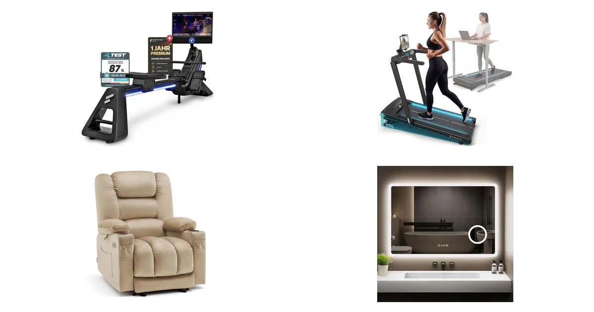 Sportstech Rudergerät Premium + Walking Pad 2in1: Blitzangebote 11.08.2026 auf Amazon