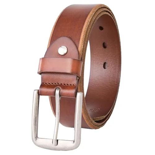 TOPBELT Gürtel Herren aus Echtleder Ledergürtel 38mm | Jeansgürtel für Männer | Mit Geschenkbox