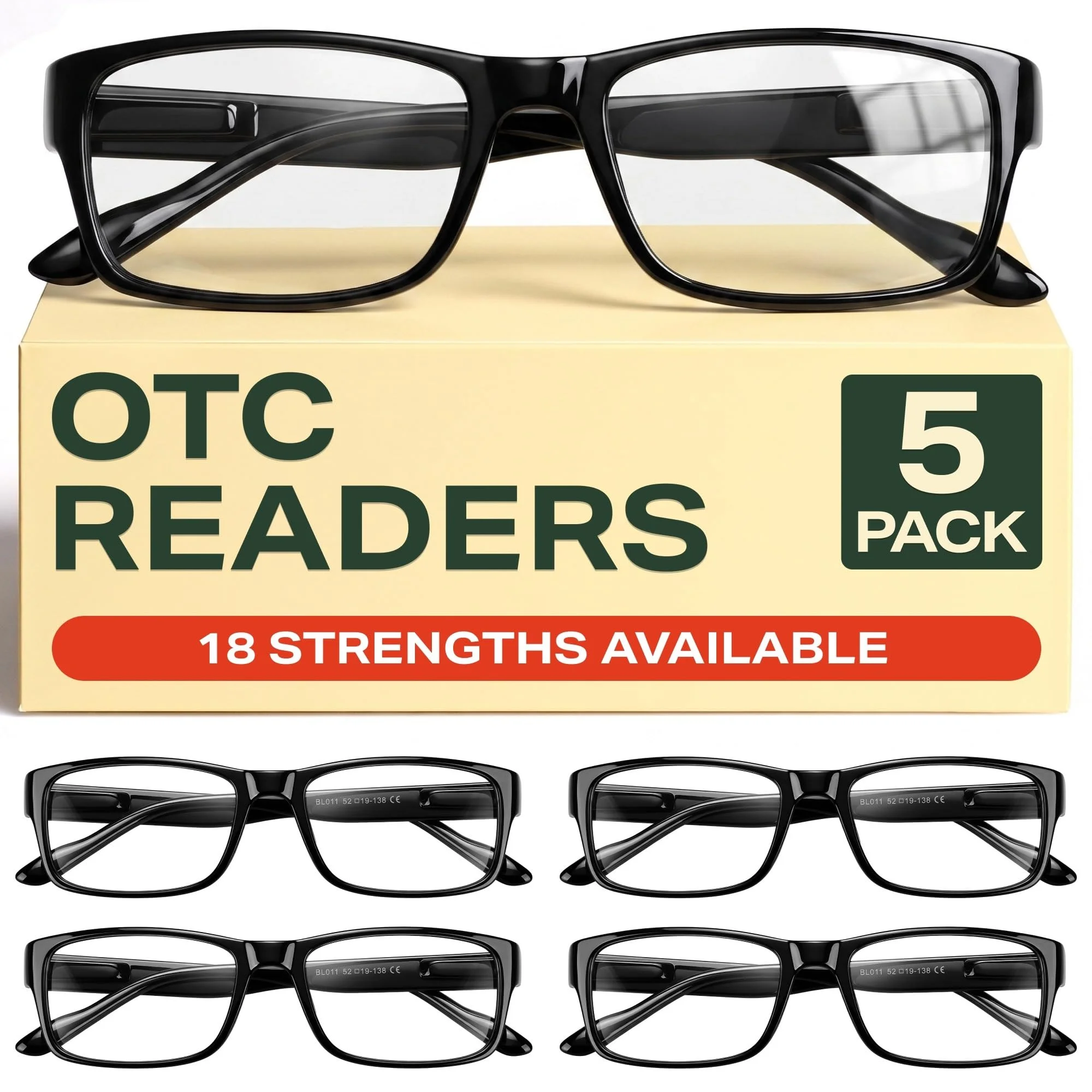 Gaoye 5 pack Lesebrillen herren/damen mit blaulichtfilter Brille Lesehilfe für Damen Herren