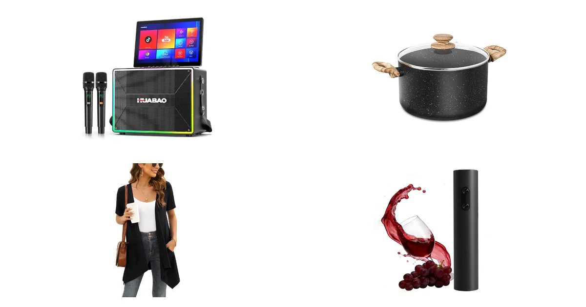 HUABAO Karaoke-Maschine mit 14-Zoll-Tablet bei Amazon am 12.08.2026 blitzschnell reduziert
