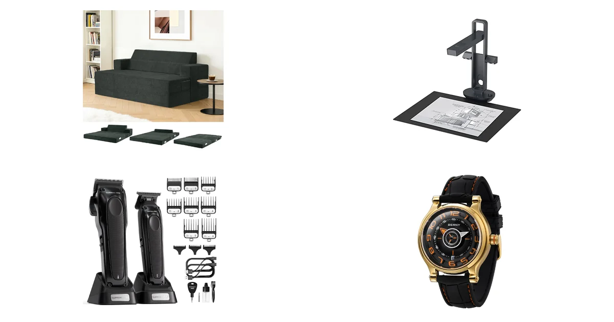 Amazon-Neuheiten 12.08.2026: Fantico 4-in-1 Schlafsofa & CZUR A3 Scanner