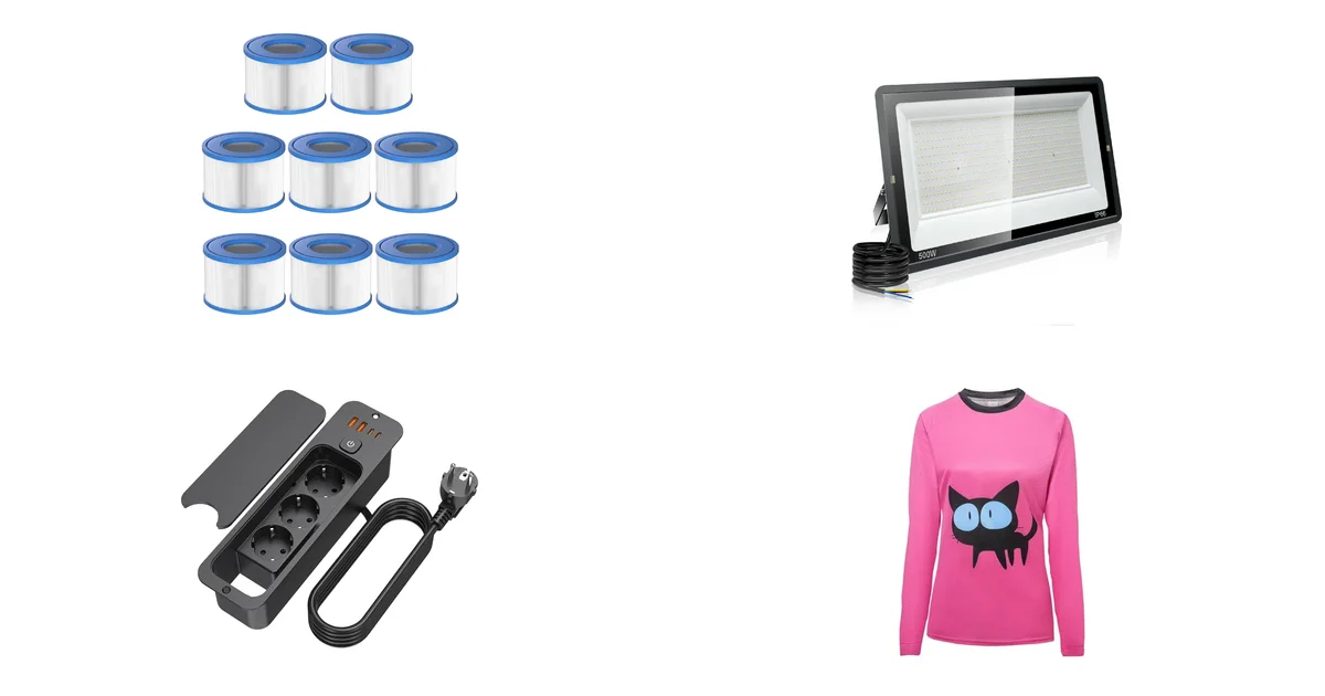 Top-Produkte: FOSUN Vokowin Pool Filter Typ S1 und Jefedana LED-Spot am 12.08.2026 bei