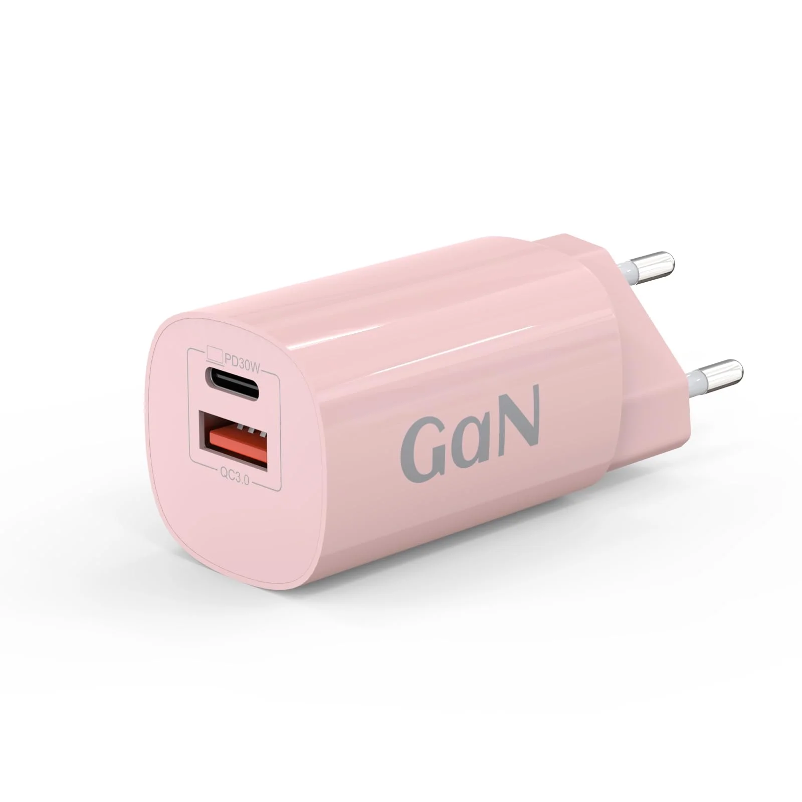 30W USB C Ladegerät PPS Schnellladegerät USBA and USBC Netzteil Adapter mit GaN USB C Stecker Kompatibel mit MacBook Pro/Air, iPad, iPhone/17/16, Samsung Galaxy S25 S22 Schnellladegerät Fast Charger