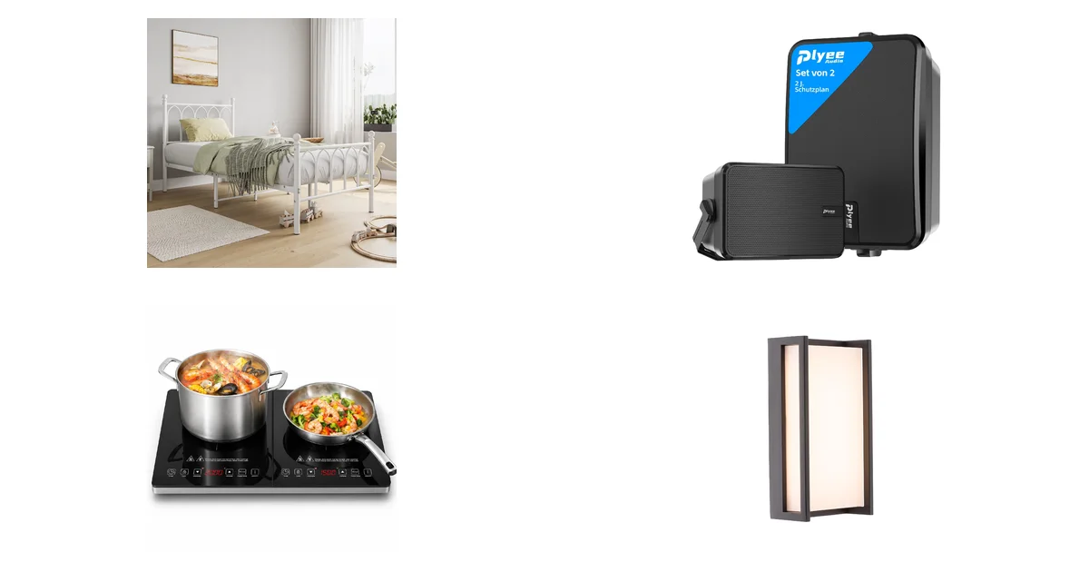 JELUTE Einzelbettgestell 90 x 200 cm Weiß Blitzangebot 13.08.2026 bei Amazon