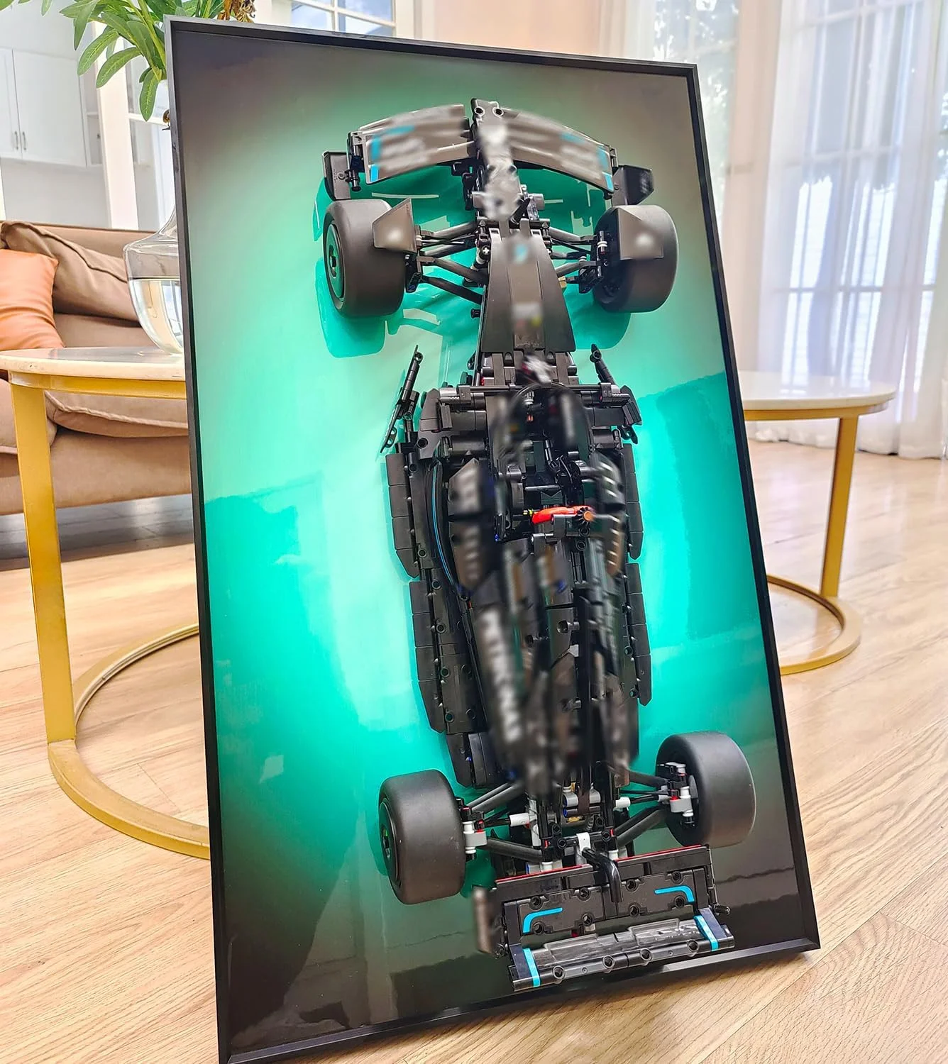 icuanuty Wandanzeigetafel Kompatibel mit Lego Technic W14 E 42171 Performance Car, Erwachsene Dekorative Gemälde, Display Wandtafel Geschenke Kompatibel mit Lego(Modell Nicht enthalten)